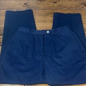 Appleseed’s Petite Women’s Navy Blue Pleated Pants - 8P